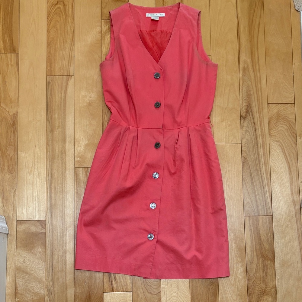 The Limited Pink Button-Down Mini Dress